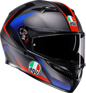 AGV K3 Helmet - Striga - Matte Black/Blue/Red - Large 2118381004-024-L