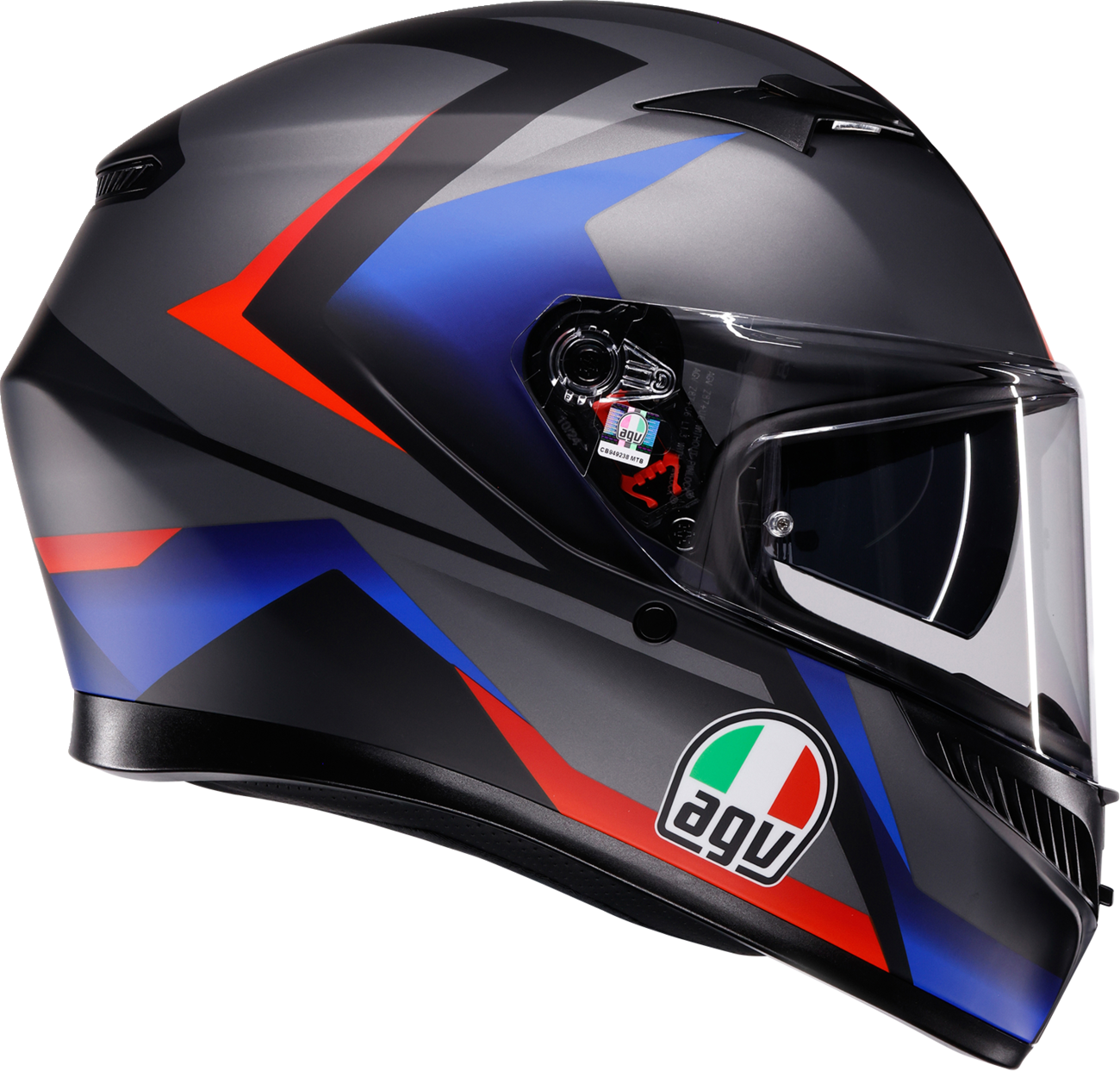 AGV K3 Helmet - Striga - Matte Black/Blue/Red - Large 2118381004-024-L
