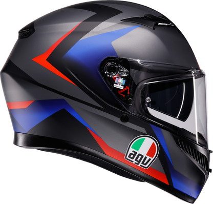 AGV K3 Helmet - Striga - Matte Black/Blue/Red - Large 2118381004-024-L