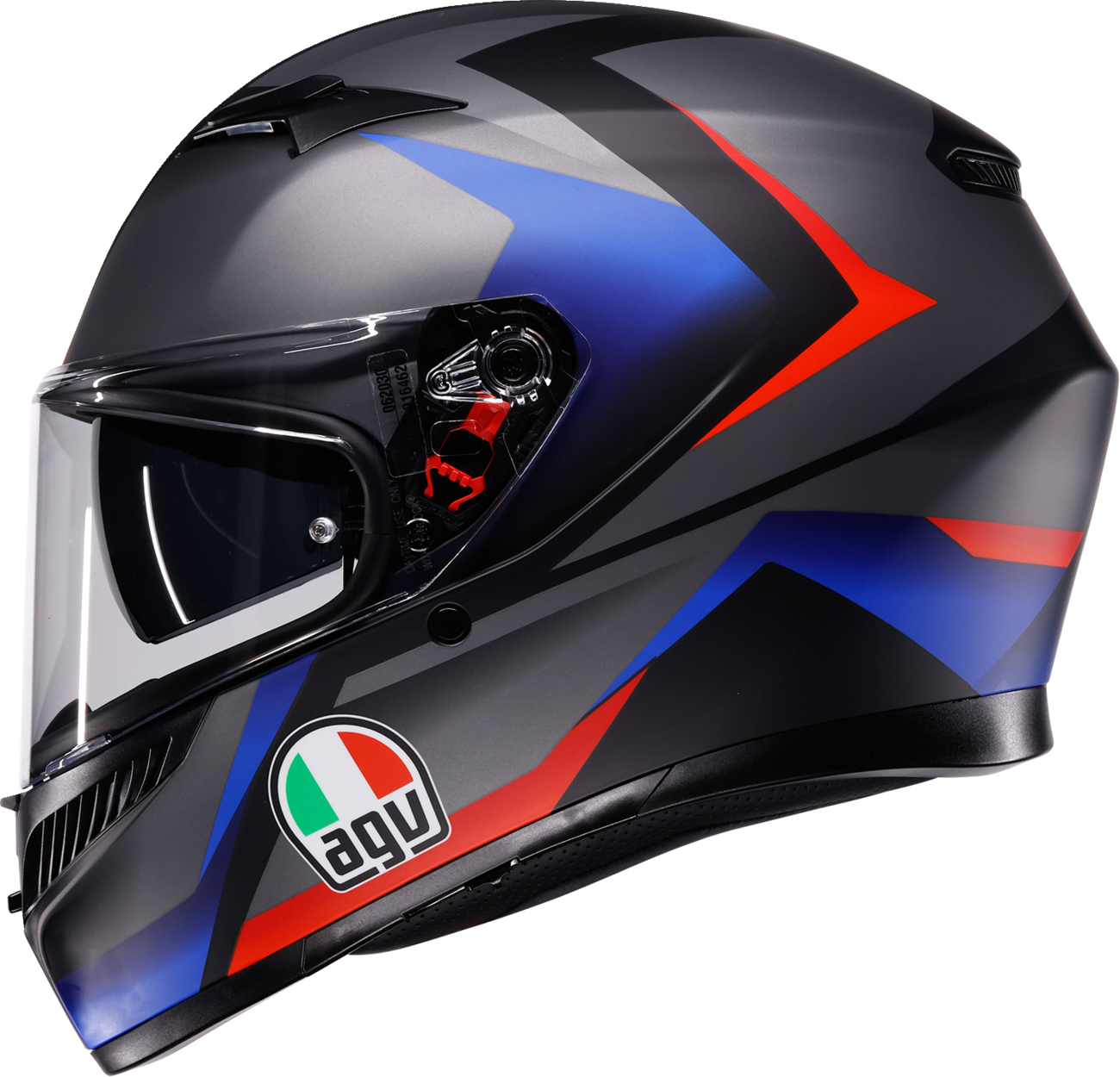 AGV K3 Helmet - Striga - Matte Black/Blue/Red - Large 2118381004-024-L