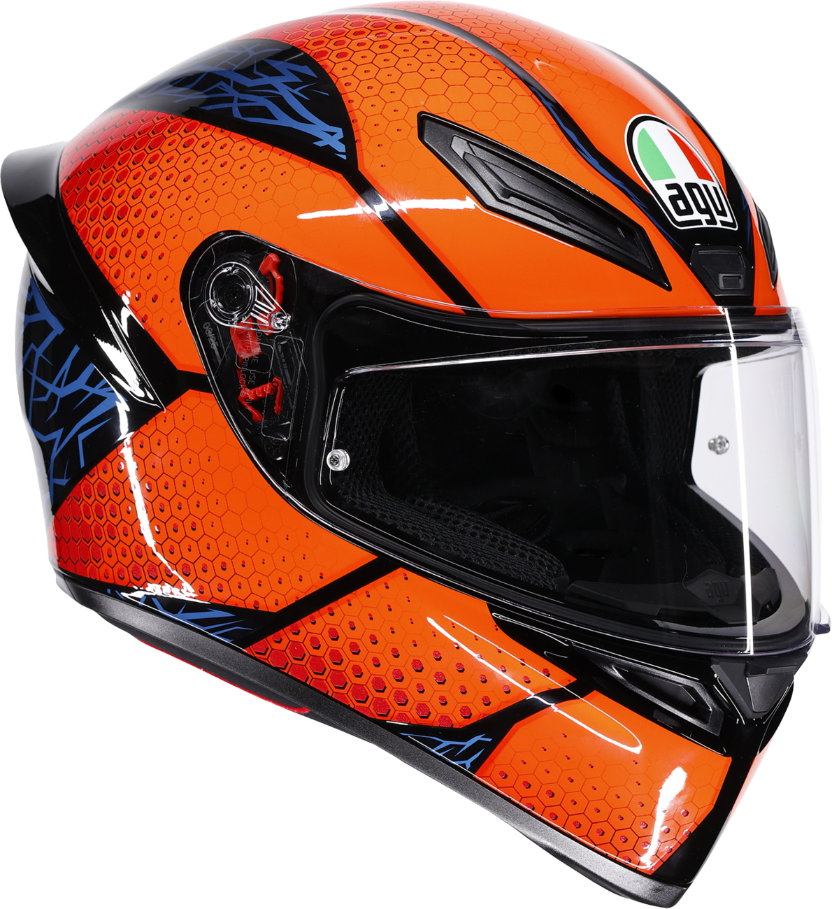 AGV K1 S Helmet - Speedarmor - Black/Orange/Blue - Large 2118394018-074-L