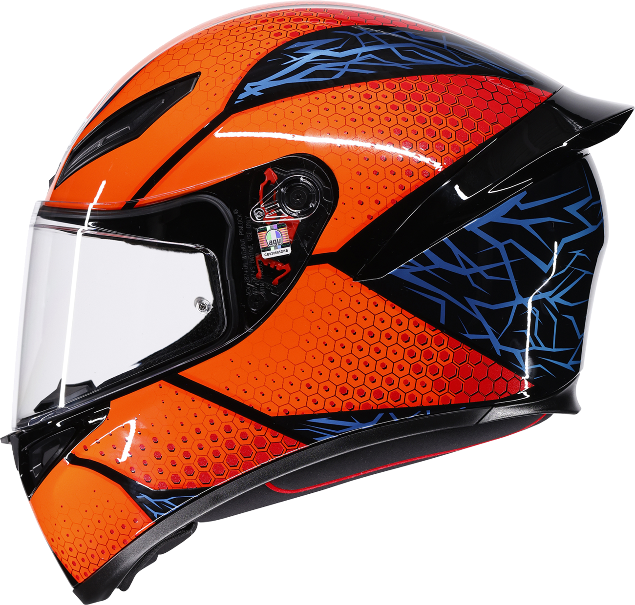 AGV K1 S Helmet - Speedarmor - Black/Orange/Blue - Large 2118394018-074-L