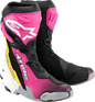 ALPINESTARS Supertech R Boots - Black/Magenta/White/Yellow - US 7.5 / EU 41 2220021-1634- 41