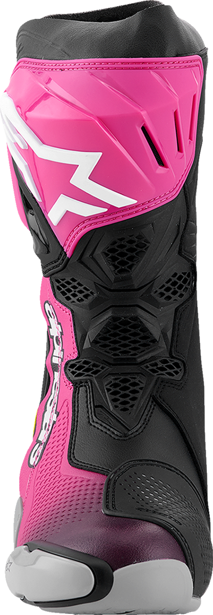 ALPINESTARS Supertech R Boots - Black/Magenta/White/Yellow - US 7.5 / EU 41 2220021-1634- 41