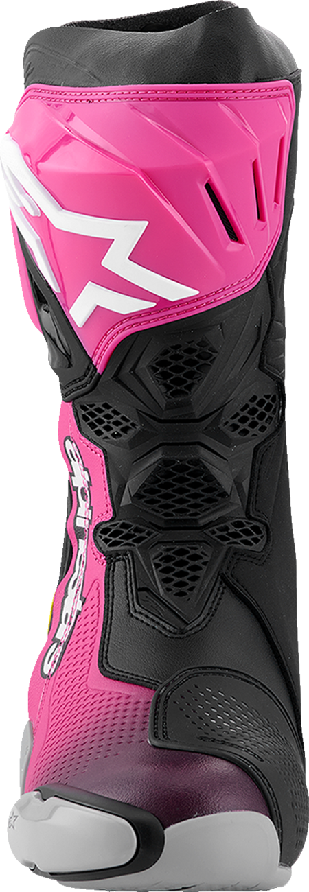 ALPINESTARS Supertech R Boots - Black/Magenta/White/Yellow - US 6 / EU 39 2220021-1634- 39