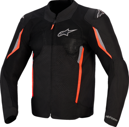 ALPINESTARS AST v3 Air Jacket - Black/Dark Gray/Red Fluo - 3XL 3300426-1051-3XL