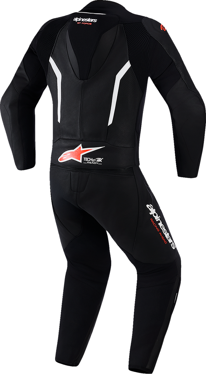 ALPINESTARS GP Force v2 2-Piece Leather Suit - Black/White/Red Fluo - US 44 / EU 54 3160126-1231-54