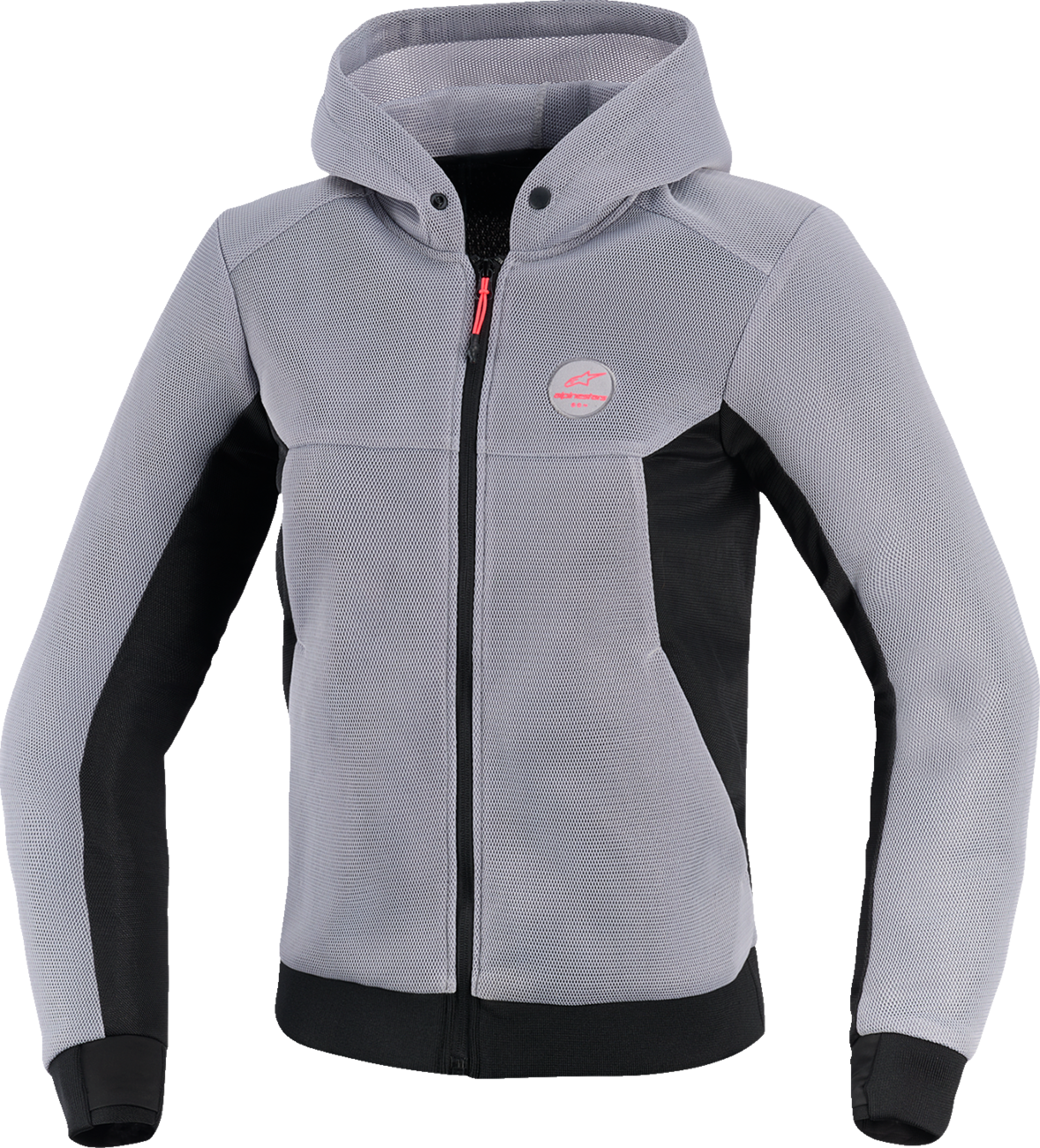 ALPINESTARS Stella Chrome Super Airflow Hoodie - Mid Gray/Black/Pink - Small 4210126-9299-S