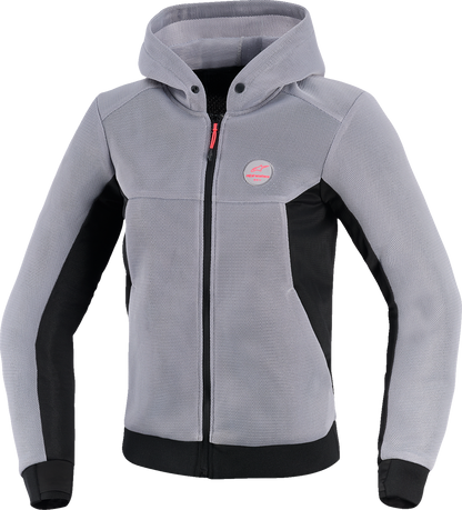 ALPINESTARS Stella Chrome Super Airflow Hoodie - Mid Gray/Black/Pink - 2XL 4210126-9299-2XL