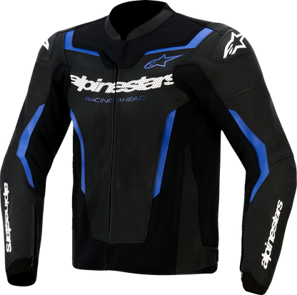 ALPINESTARS GP Force v2 Leather Airflow Jacket - Black/Metallic Blue - US 44 / EU 54 3100326-1591-54