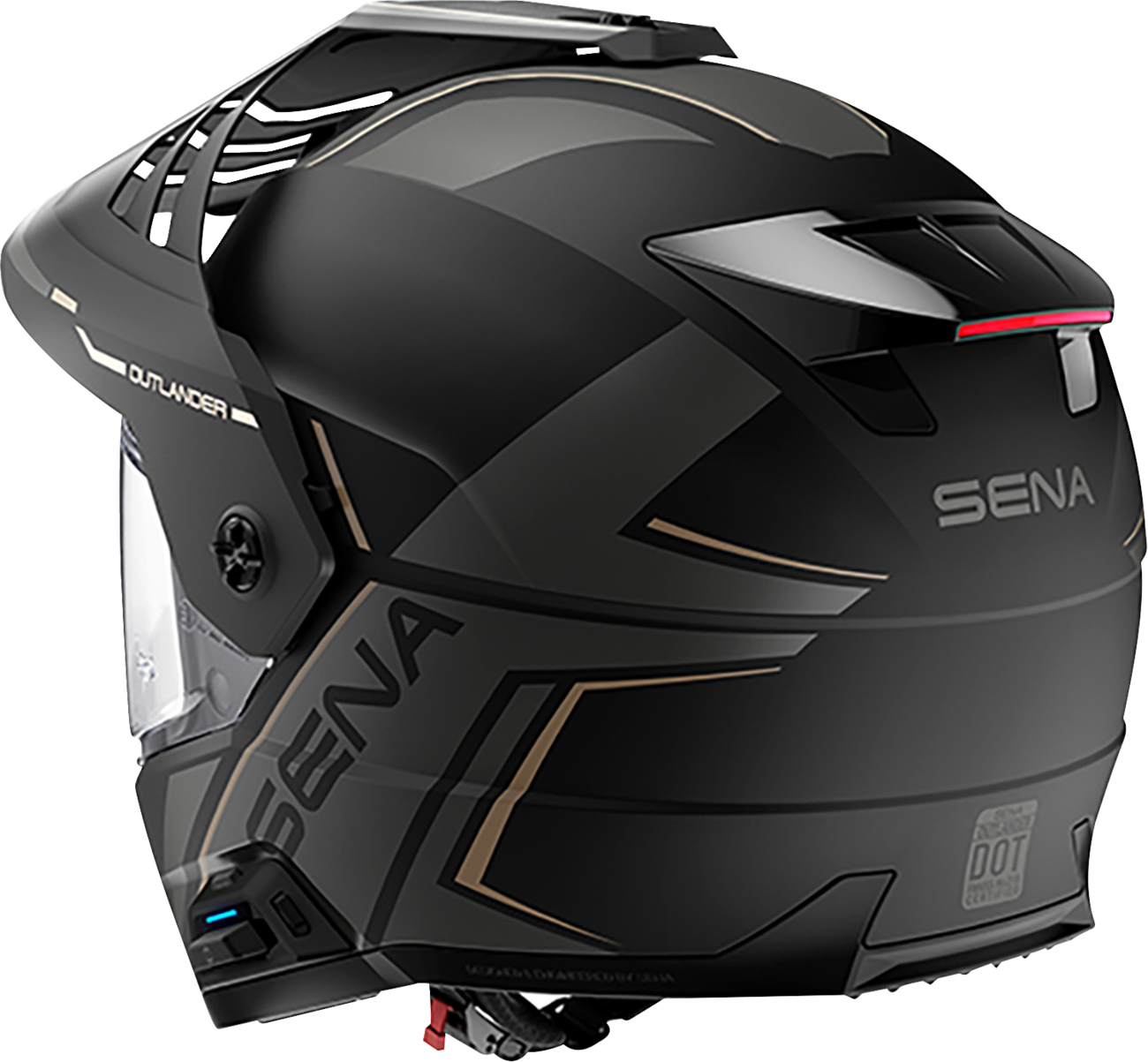 SENA Outlander Helmet - Matte Black - Large OUTLANDER-MB00L1