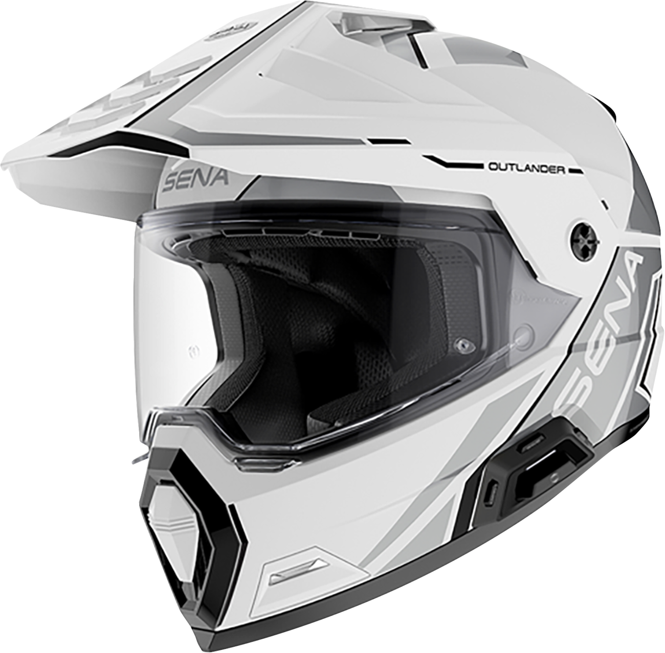 SENA Outlander Helmet - Gloss White - XL OUTLANDER-GW0XL1