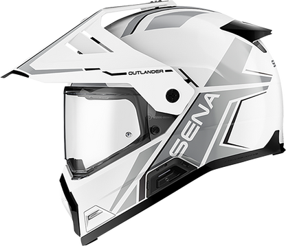 SENA Outlander Helmet - Gloss White - XL OUTLANDER-GW0XL1
