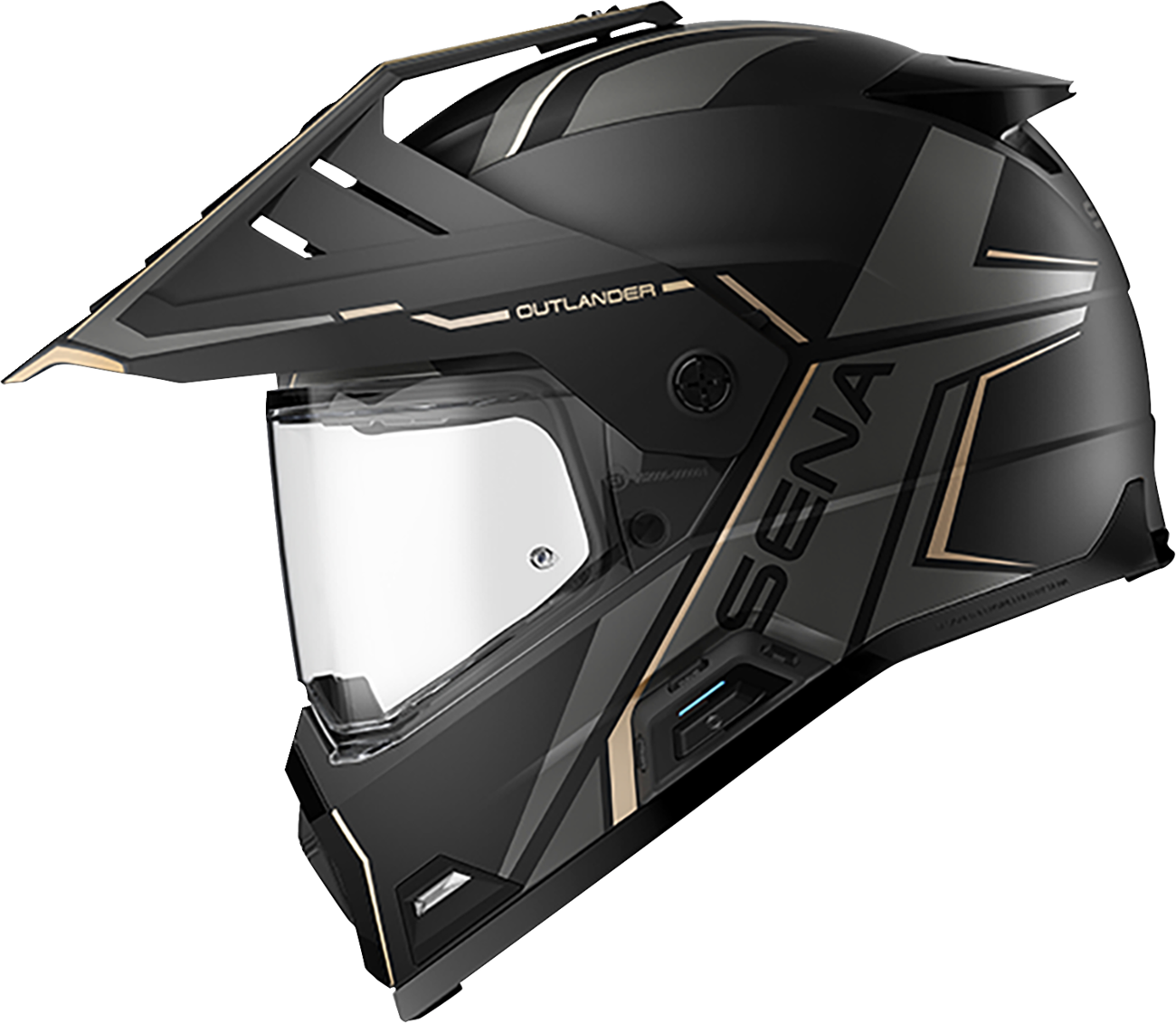 SENA Outlander Helmet - Matte Black - Small OUTLANDER-MB00S1