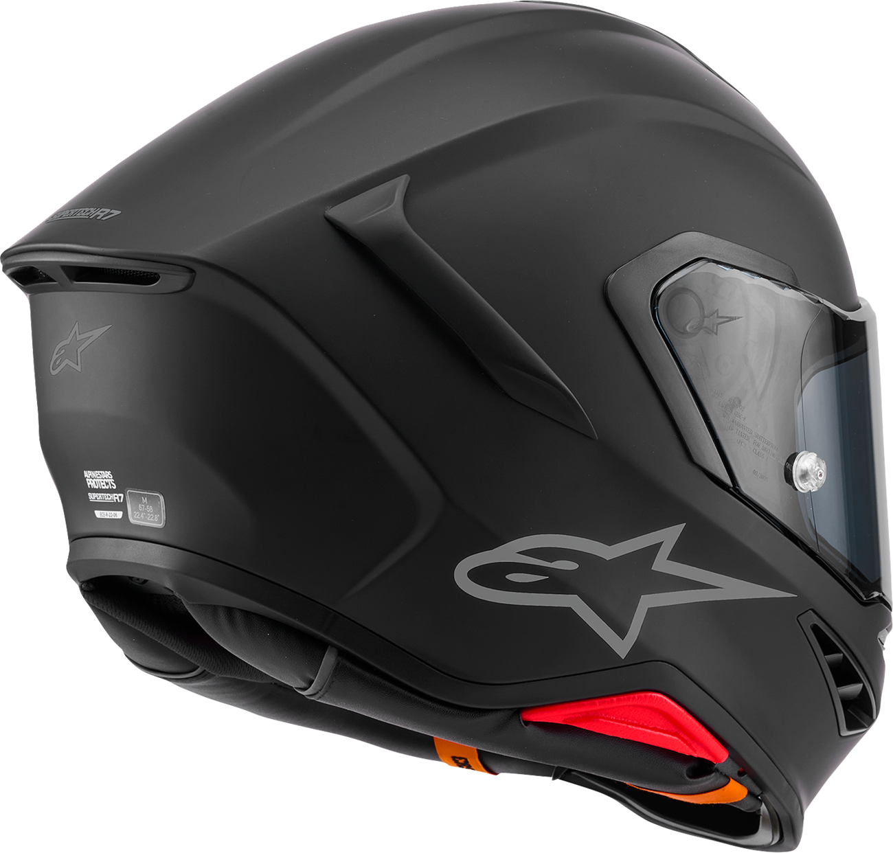 ALPINESTARS Supertech R7 Helmet - 22.06 - Solid - Matte Black - Small 8202126-110-S