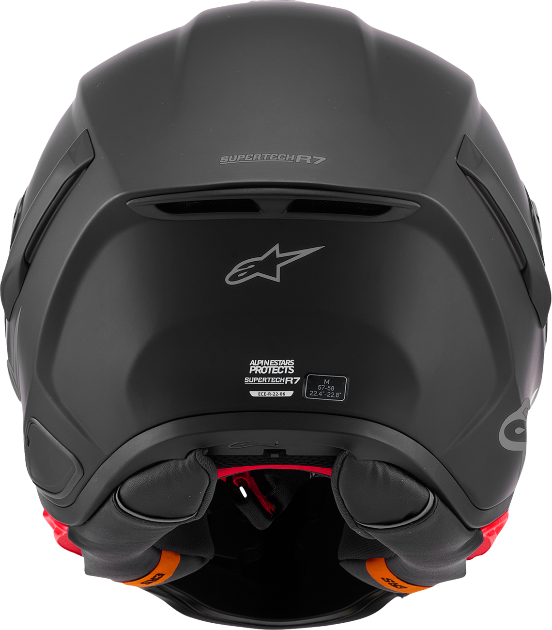 ALPINESTARS Supertech R7 Helmet - 22.06 - Solid - Matte Black - Small 8202126-110-S