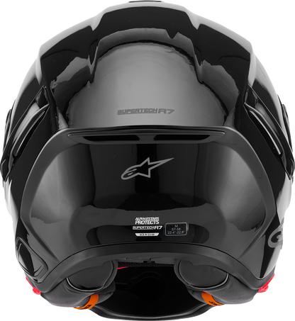 ALPINESTARS Supertech R7 Helmet - 22.06 - Solid - Gloss Black - XS 8202126-1180-XS