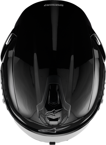 ALPINESTARS Supertech R7 Helmet - 22.06 - Solid - Gloss Black - XS 8202126-1180-XS