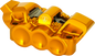 ARLEN NESS Monoblock Radial Brake Caliper - 100 mm - Left - Gold 320-135