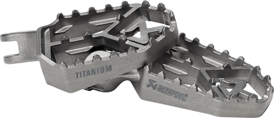 AKRAPOVIC Adventure Foot Pegs - Titanium - Triumph F-T12T1