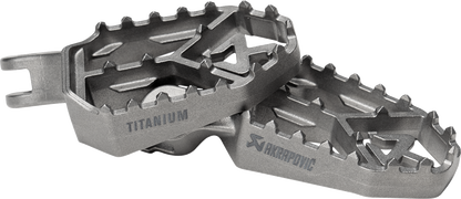 AKRAPOVIC Adventure Foot Pegs - Titanium - Husqvarna/KTM/Gas Gas F-KTM12T1