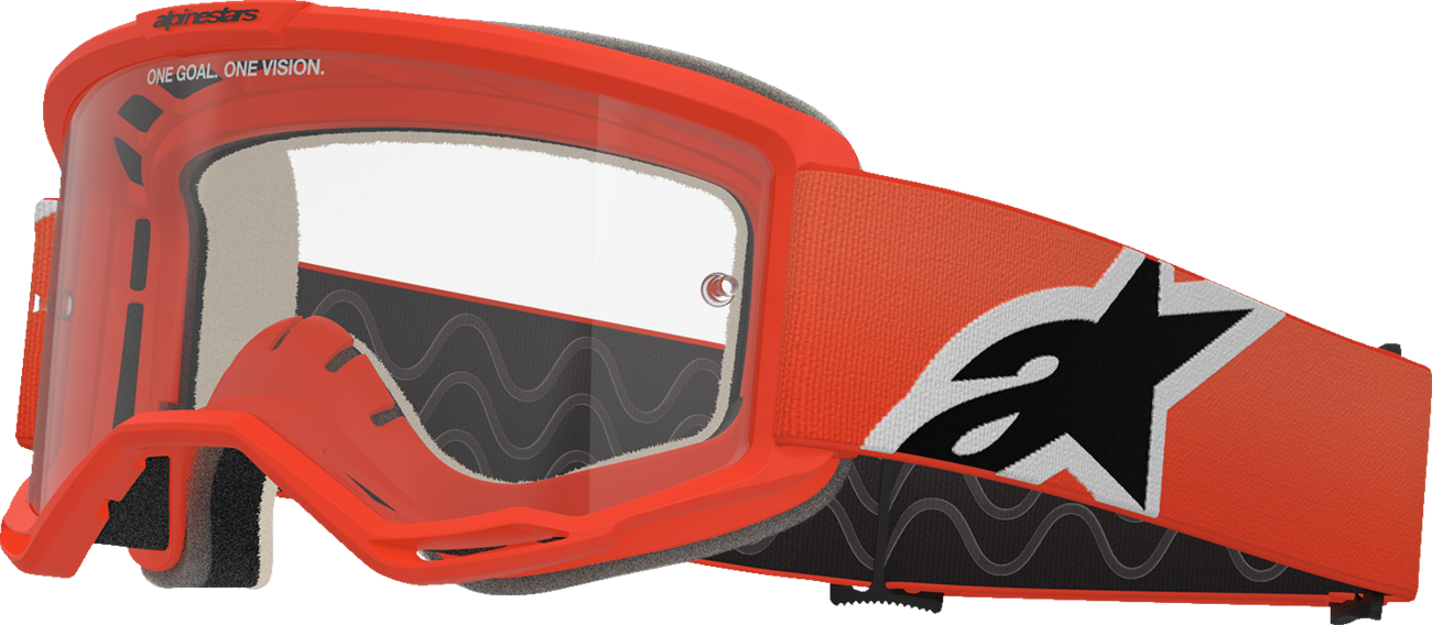 ALPINESTARS GOGGLES Vision 5 Goggle - Corp - Orange - Clear Lens 5101725-430