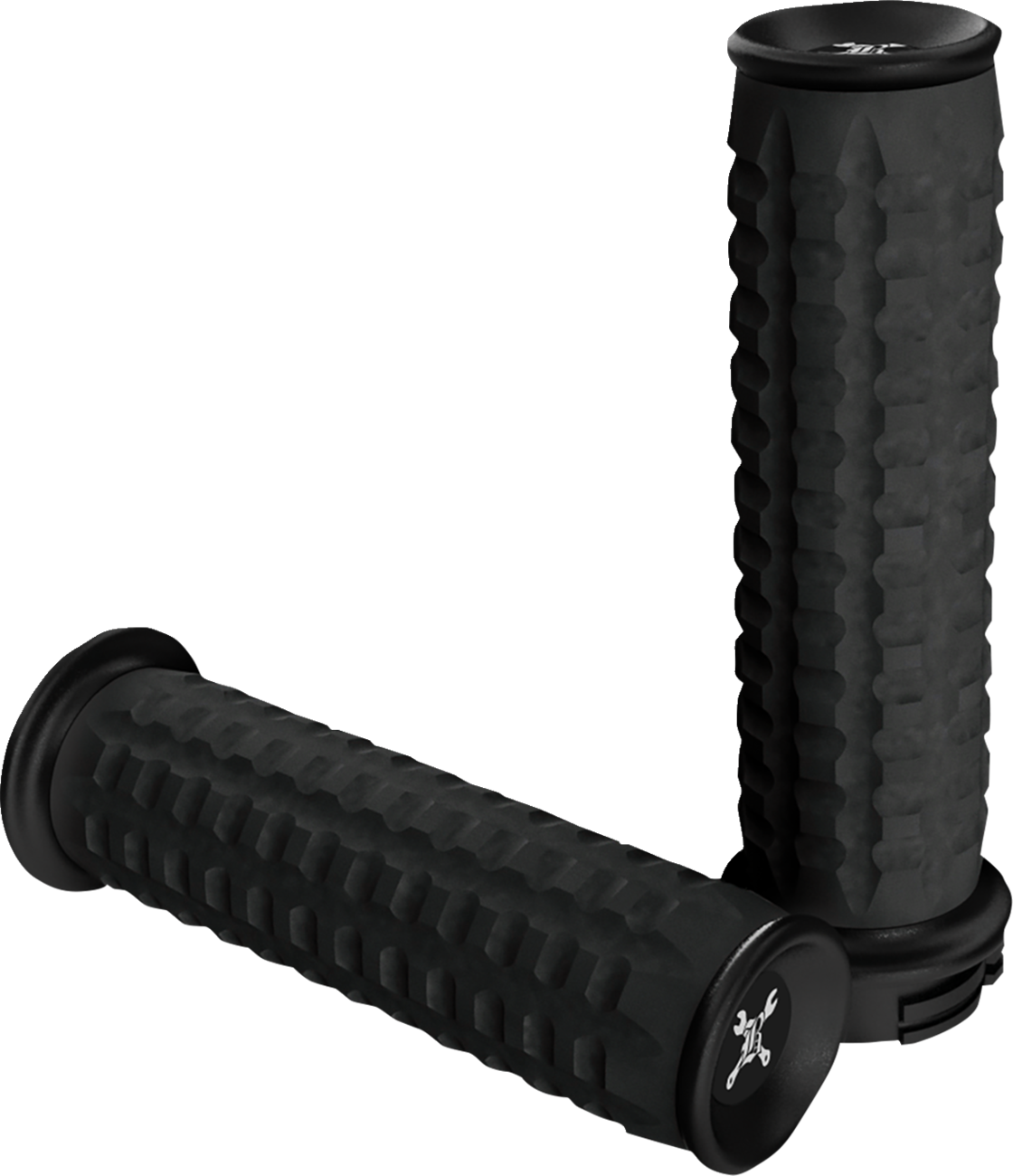BURLY BRAND Reaper Grips - Dual Cable - Black Textured B16-1010TB