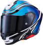 ALPINESTARS Supertech R7 Helmet - Zeal - 22.06 - Gloss Black/Blue/Pink Fluo/White - 2XL 8202826-1636-2XL