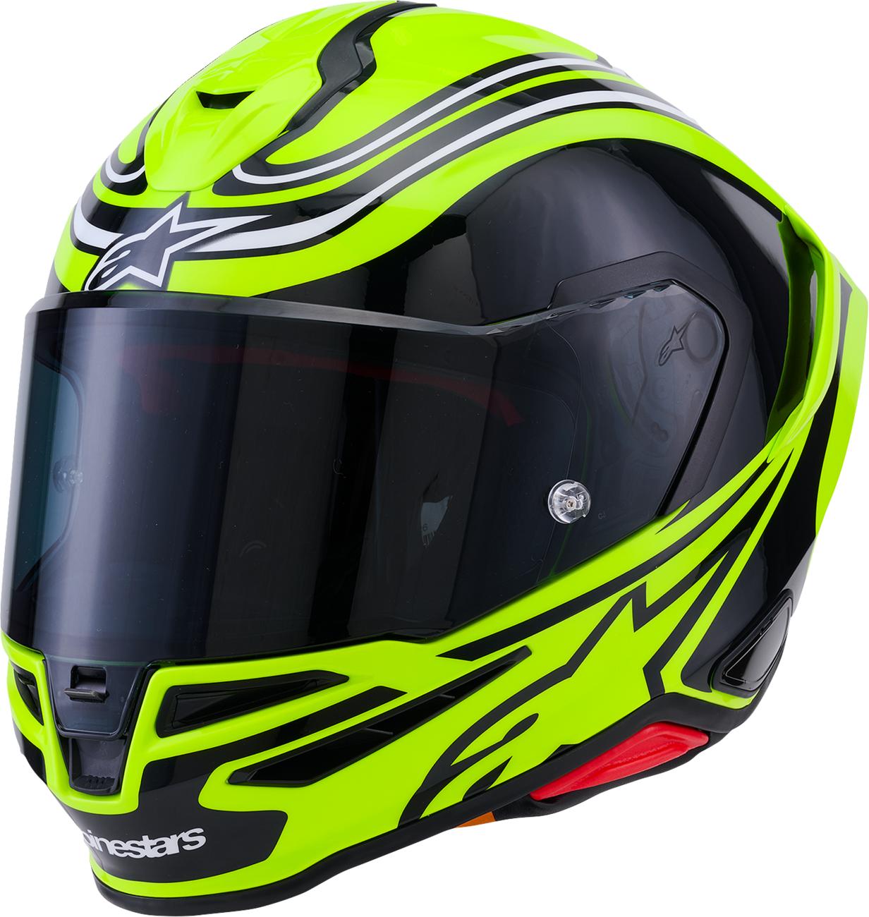ALPINESTARS Supertech R7 Helmet - Zeal - 22.06 - Gloss Yellow Fluo/Black/White - 2XL 8202826-5021-2XL