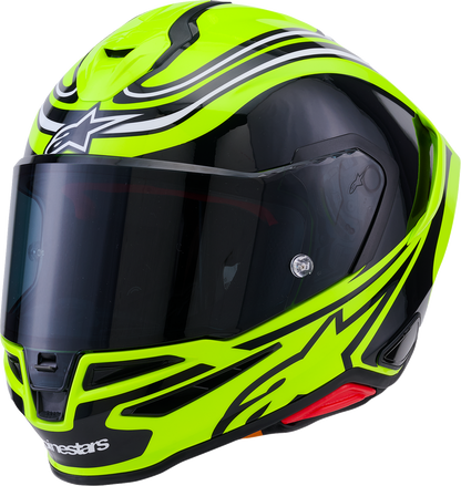 ALPINESTARS Supertech R7 Helmet - Zeal - 22.06 - Gloss Yellow Fluo/Black/White - 2XL 8202826-5021-2XL