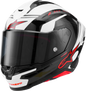 ALPINESTARS Supertech R7 Helmet - 22.06 - A-Core - Gloss Black/White/Red - Small 8203426-1353-S