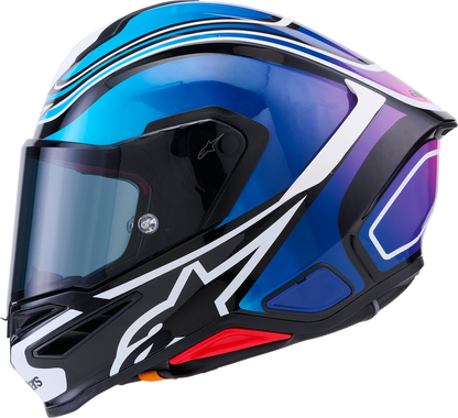 ALPINESTARS Supertech R7 Helmet - Zeal - 22.06 - Gloss Black/Blue/Pink Fluo/White - 2XL 8202826-1636-2XL