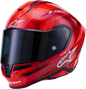 ALPINESTARS Supertech R7 Helmet - 22.06 - A-Core - Gloss Red/White - Medium 8203426-3182-M