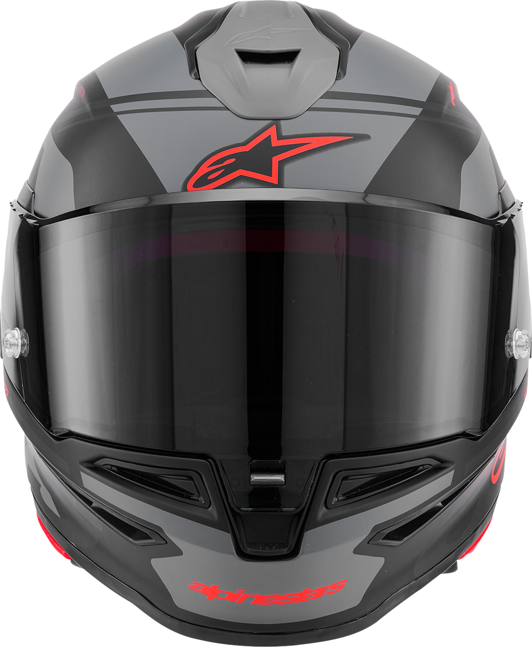 ALPINESTARS Supertech R7 Helmet - 22.06 - A-Core - Matte Black/Gray/Red - Small 8203426-1653-S