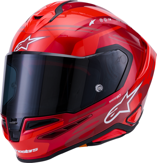 ALPINESTARS Supertech R7 Helmet - 22.06 - A-Core - Gloss Red/White - XL 8203426-3182-XL