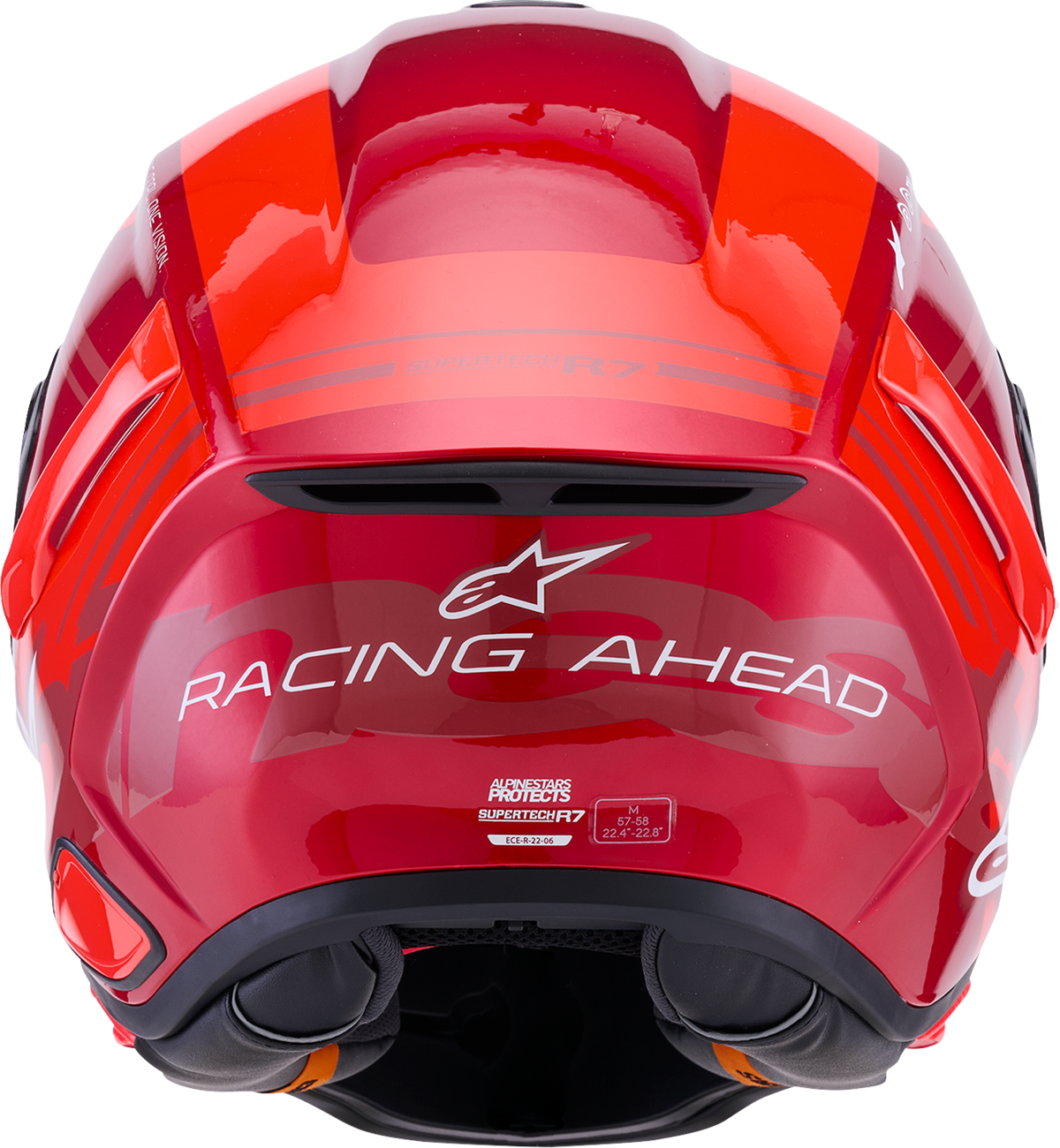 ALPINESTARS Supertech R7 Helmet - 22.06 - A-Core - Gloss Red/White - Medium 8203426-3182-M
