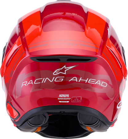 ALPINESTARS Supertech R7 Helmet - 22.06 - A-Core - Gloss Red/White - Medium 8203426-3182-M