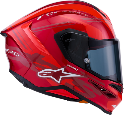 ALPINESTARS Supertech R7 Helmet - 22.06 - A-Core - Gloss Red/White - 2XL 8203426-3182-2XL