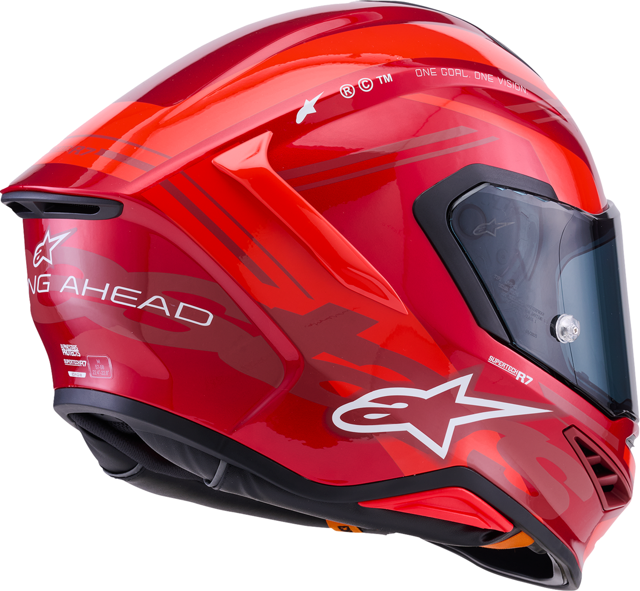 ALPINESTARS Supertech R7 Helmet - 22.06 - A-Core - Gloss Red/White - 2XL 8203426-3182-2XL