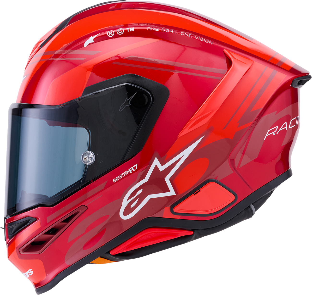 ALPINESTARS Supertech R7 Helmet - 22.06 - A-Core - Gloss Red/White - XL 8203426-3182-XL