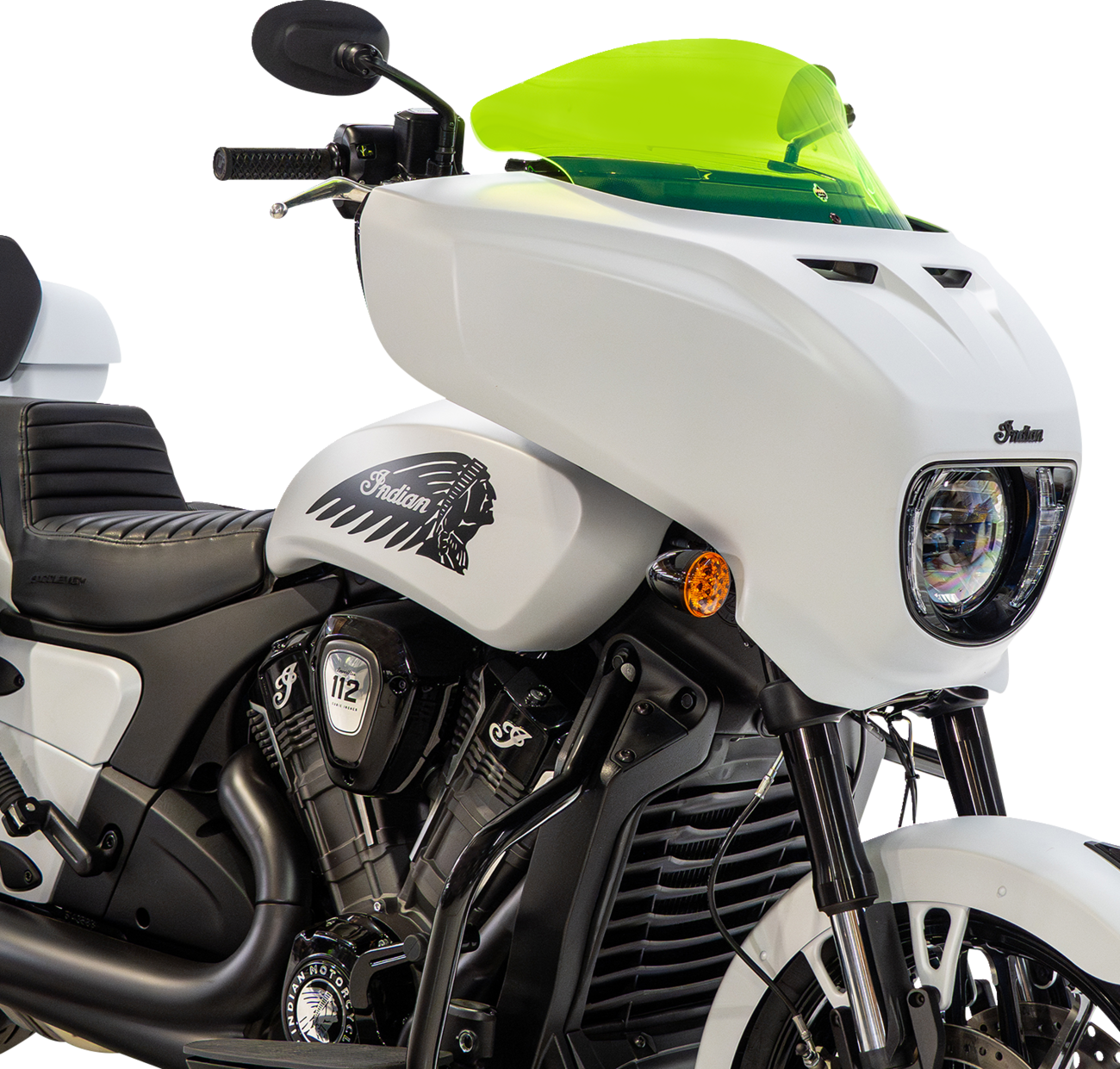 KLOCK WERKS Windshield - 9" - Green Ice - Chieftain PowerPlus/Roadmaster PowerPlus KWW-04-0649