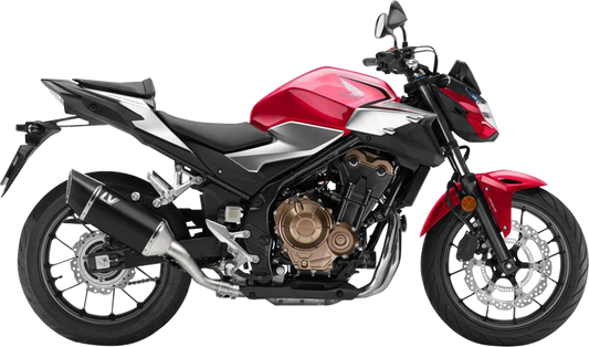 LEOVINCE LV-14 R Slip-On Muffler - Black - CB/CBR 500 F/R/X 15634BU