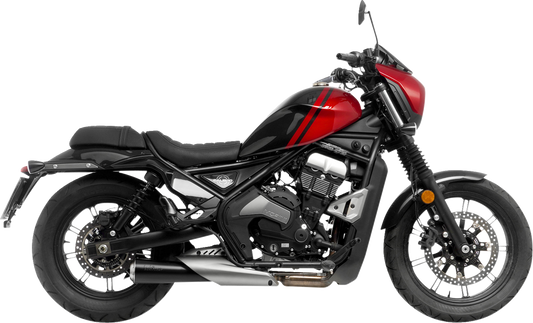 LEOVINCE Classic Racer Slip-On Muffler - Black - Claibro 700 15012BU