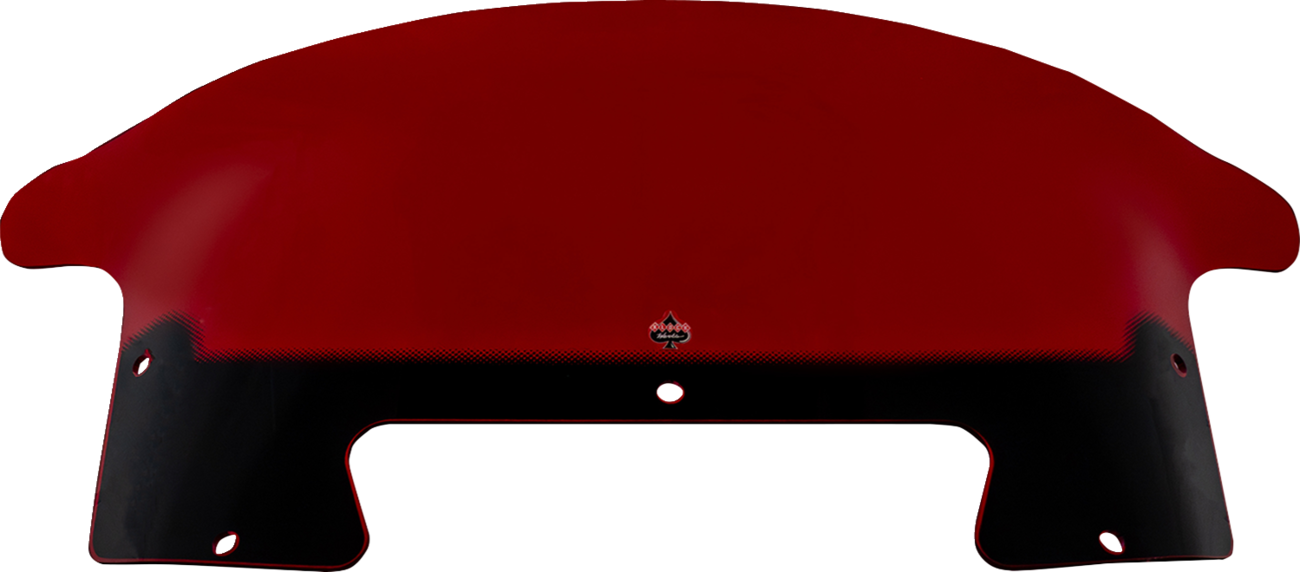 KLOCK WERKS Windshield - 9" - Red - Chieftain PowerPlus/Roadmaster PowerPlus KWW-04-0651