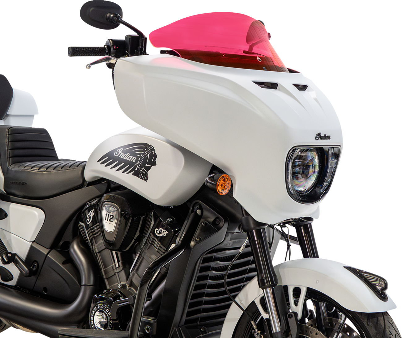 KLOCK WERKS Windshield - 9" - Pink Ice - Chieftain PowerPlus/Roadmaster PowerPlus KWW-04-0646