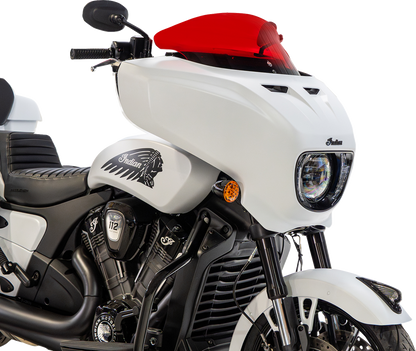 KLOCK WERKS Windshield - 9" - Red - Chieftain PowerPlus/Roadmaster PowerPlus KWW-04-0651