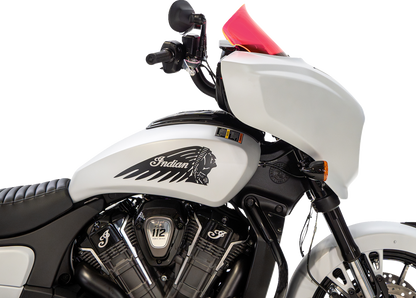 KLOCK WERKS Windshield - 9" - Pink Ice - Chieftain PowerPlus/Roadmaster PowerPlus KWW-04-0646