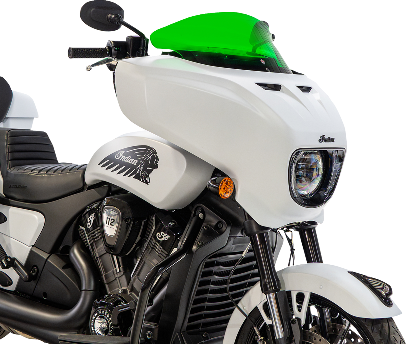 KLOCK WERKS Windshield - 9" - Green - Chieftain PowerPlus/Roadmaster PowerPlus KWW-04-0654