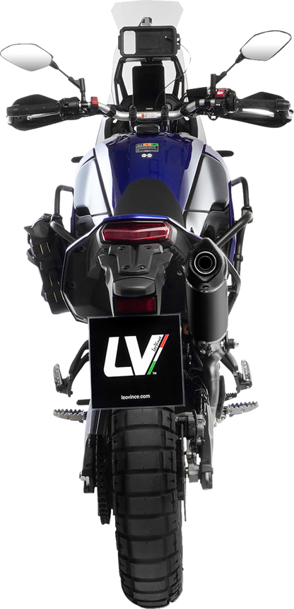 LEOVINCE LV One Evo Slip-On Muffler - High Mount - Black - Tenere 700 14465EBU:
