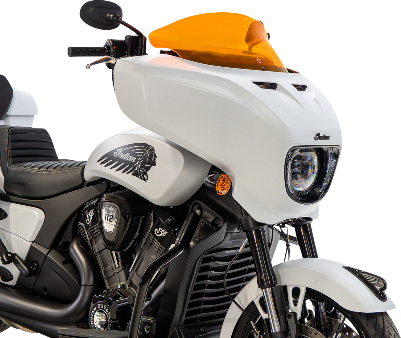KLOCK WERKS Windshield - 9" - Orange Ice - Chieftain PowerPlus/Roadmaster PowerPlus KWW-04-0647